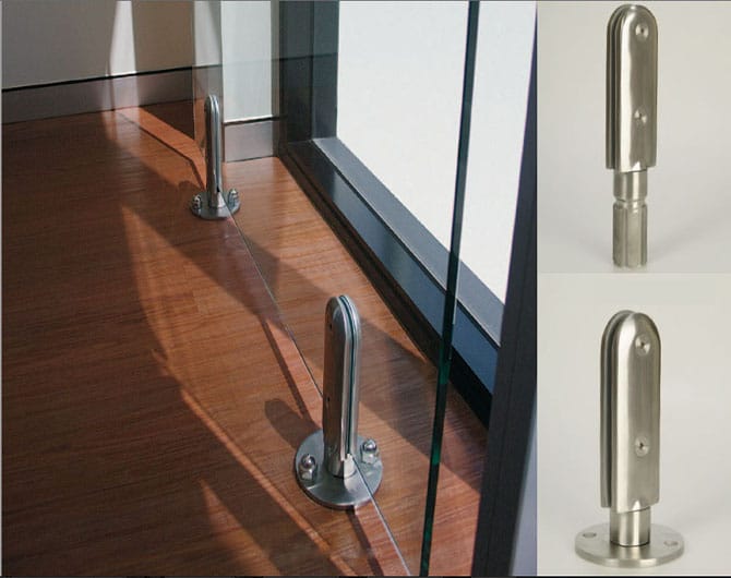 Glass hardware