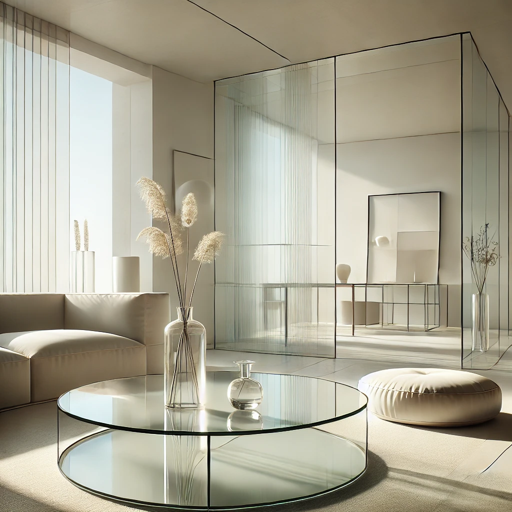 Glass Decor is Perfect for Minimalist Interiors